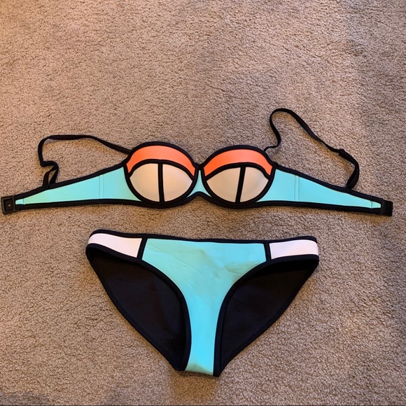 triangl swimwear Other - Triangl S Top M Bottoms Poppy Summer Sorbet Bikini